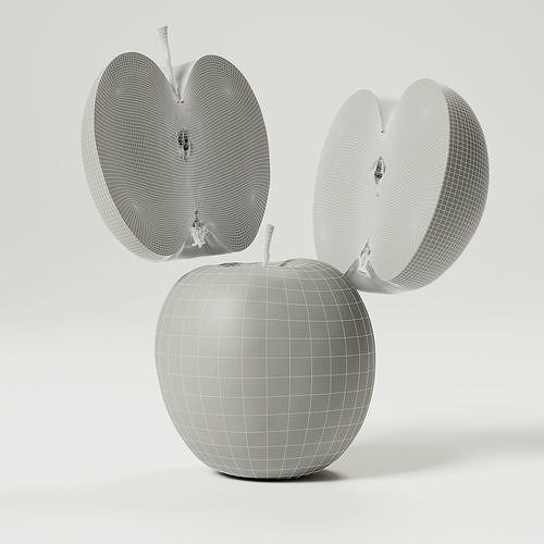 Apple - Green 3D model 4