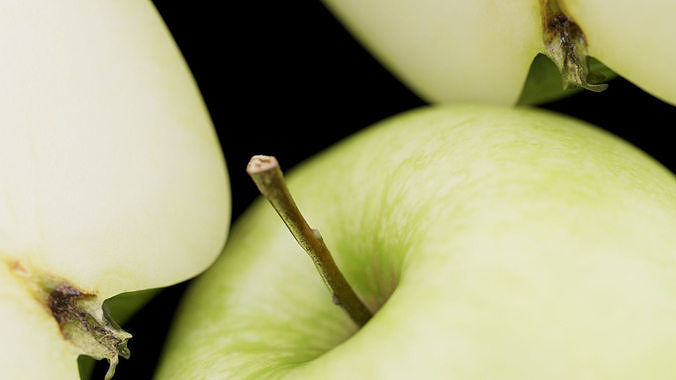 Apple - Green 3D model 5