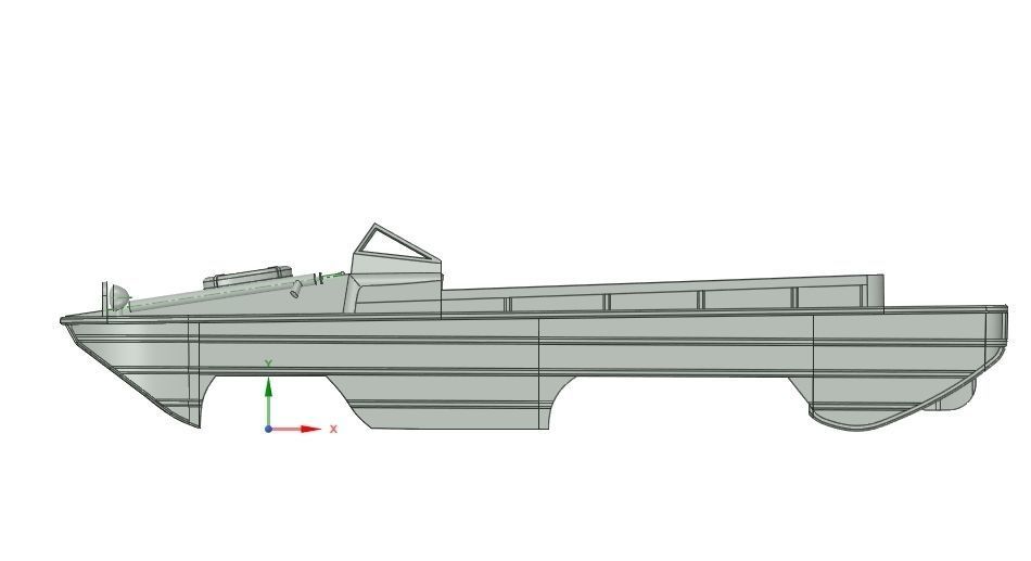 Alternative  WPL B36 chassis 3D print model DUKW  3D print model_2