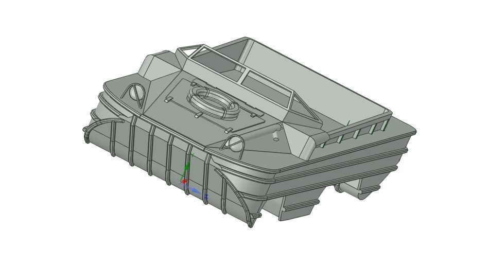 Alternative  WPL B36 chassis 3D print model DUKW  3D print model_5