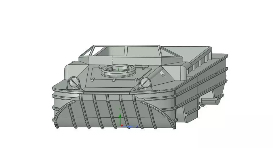 Alternative  WPL B36 chassis 3D print model DUKW  3D print model_0