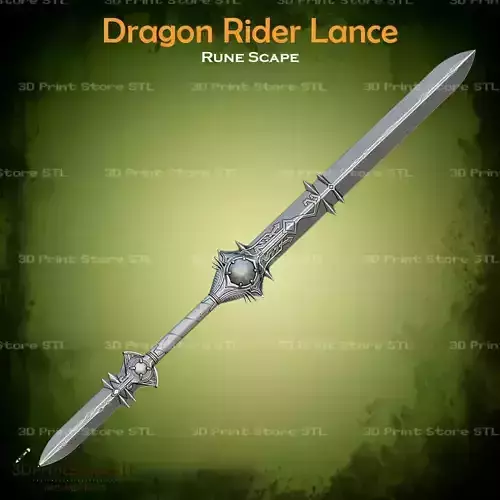Dragon Rider Lance Cosplay Rune Scape - STL File