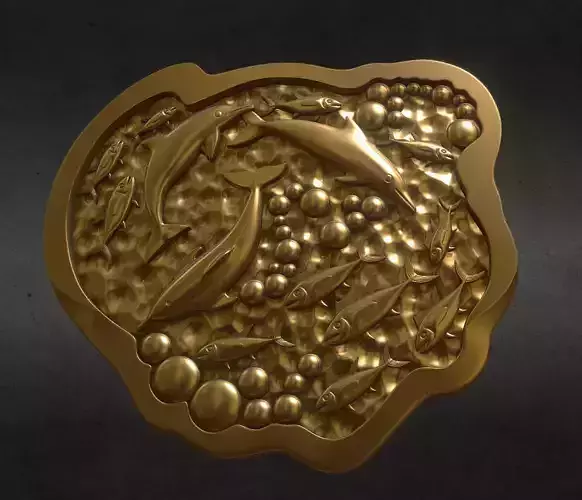 Ocean gold medallion