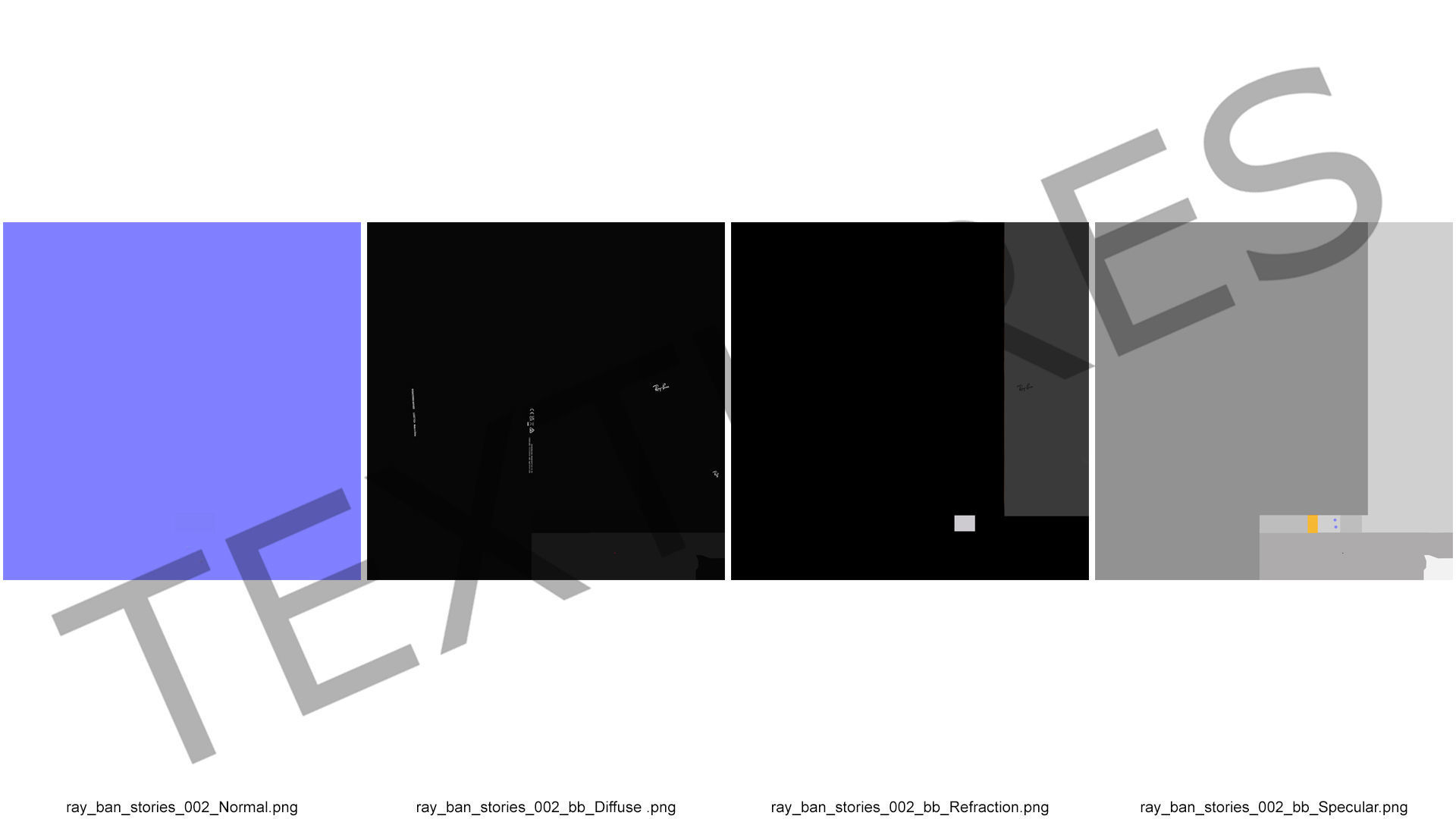 Black Ray Ban Stories Wayfarer Smart Glasses Dark Grey 3D model_21