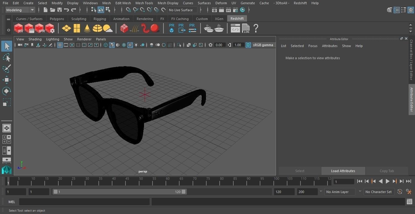 Black Ray Ban Stories Wayfarer Smart Glasses Dark Grey 3D model_33
