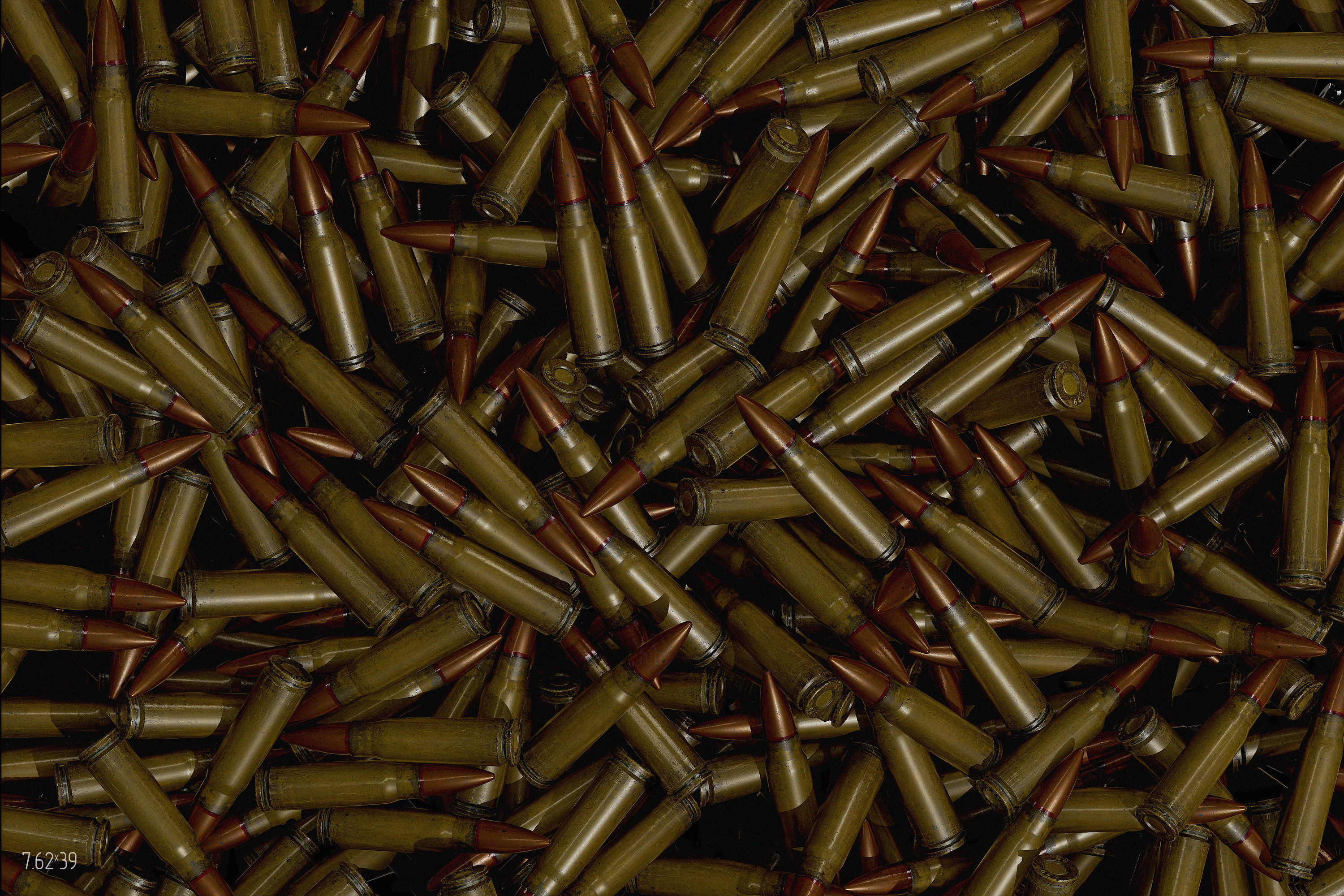 7-62x39 ammo Low-poly 3D model_3