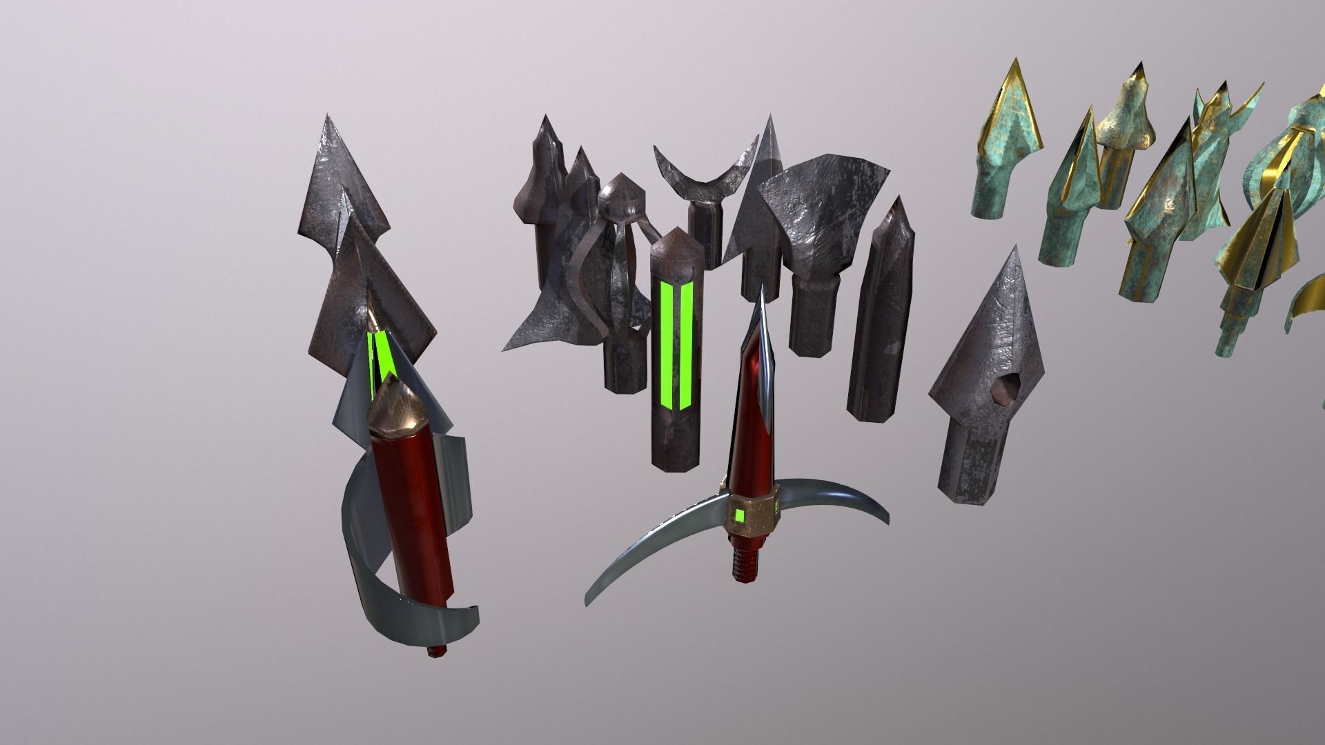 arrow archery arrows Low-poly 3D model_7