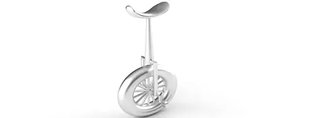 Unicycle 3D Model Sports Outdoors Acrobatic Single Wheel 