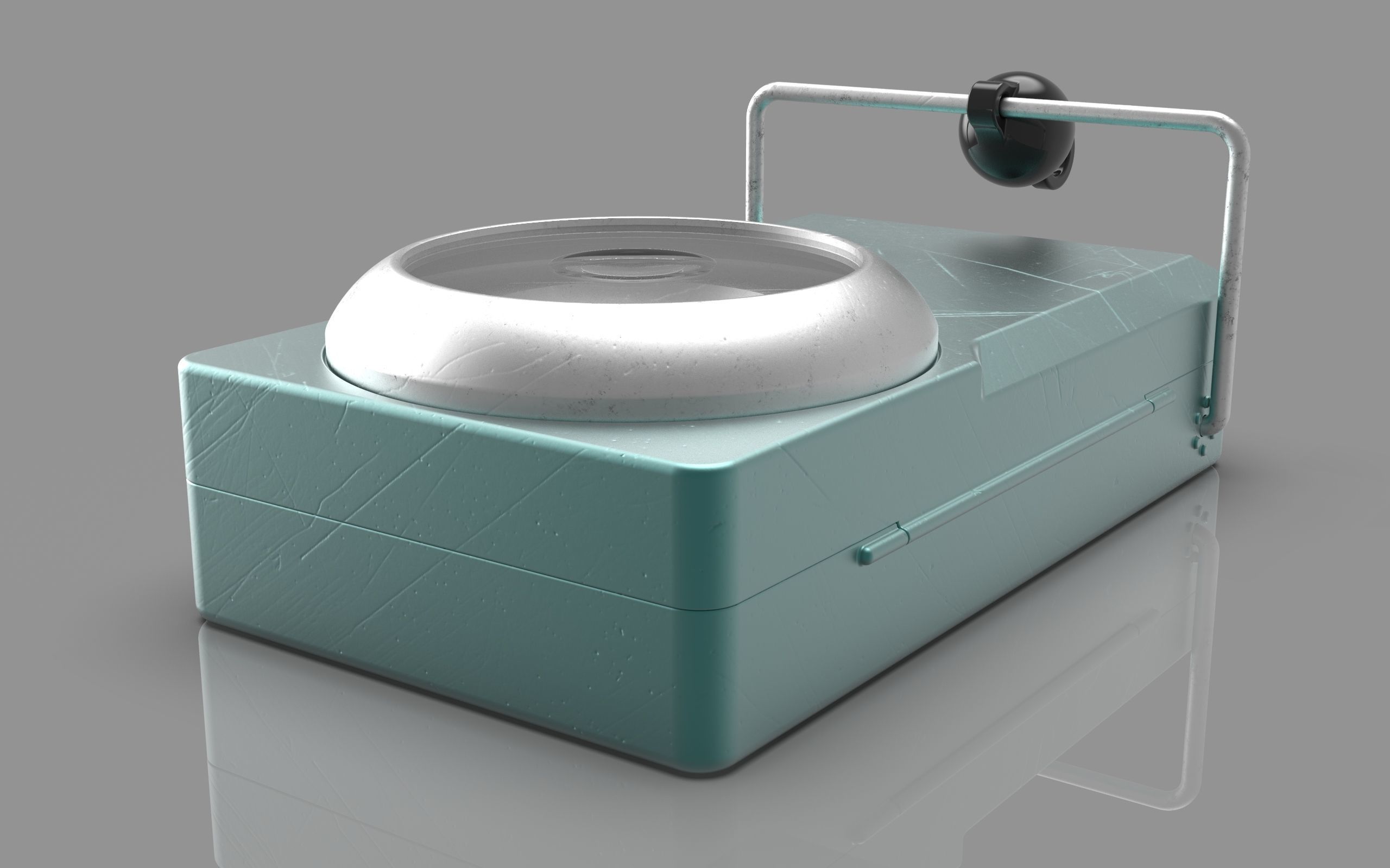 Electric Torch 3D model_1