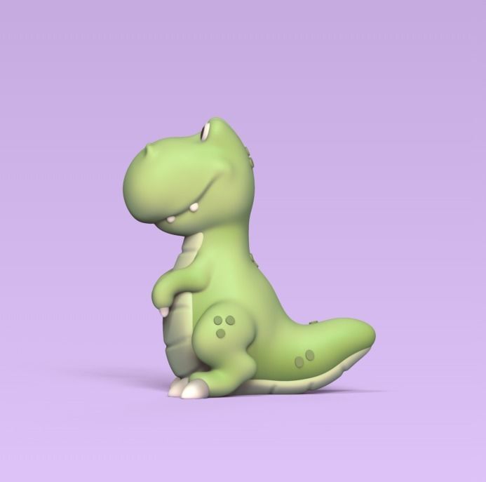 Funny TRex 3D print model_2