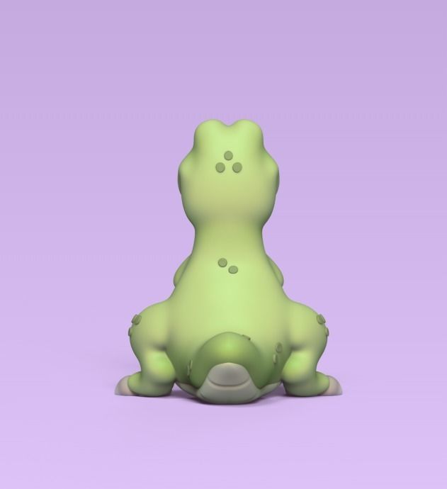 Funny TRex 3D print model_3