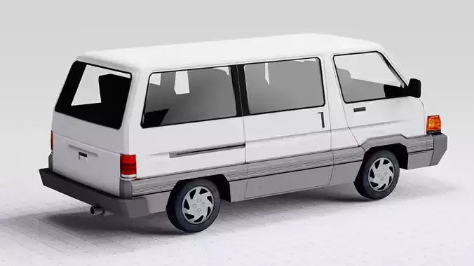 Low Poly Van Vehicle