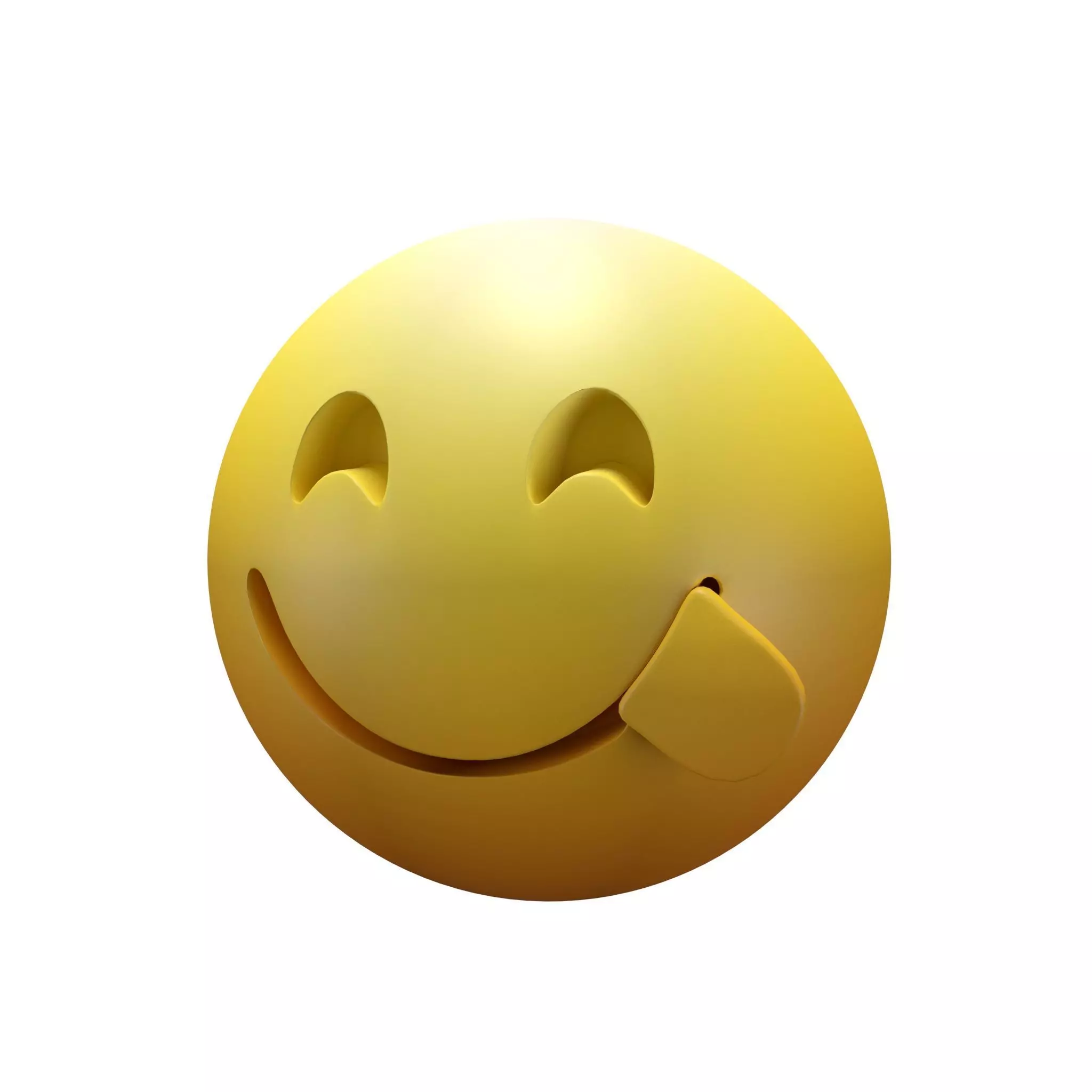 Face Savoring Food 08 Low-poly 3D model_0