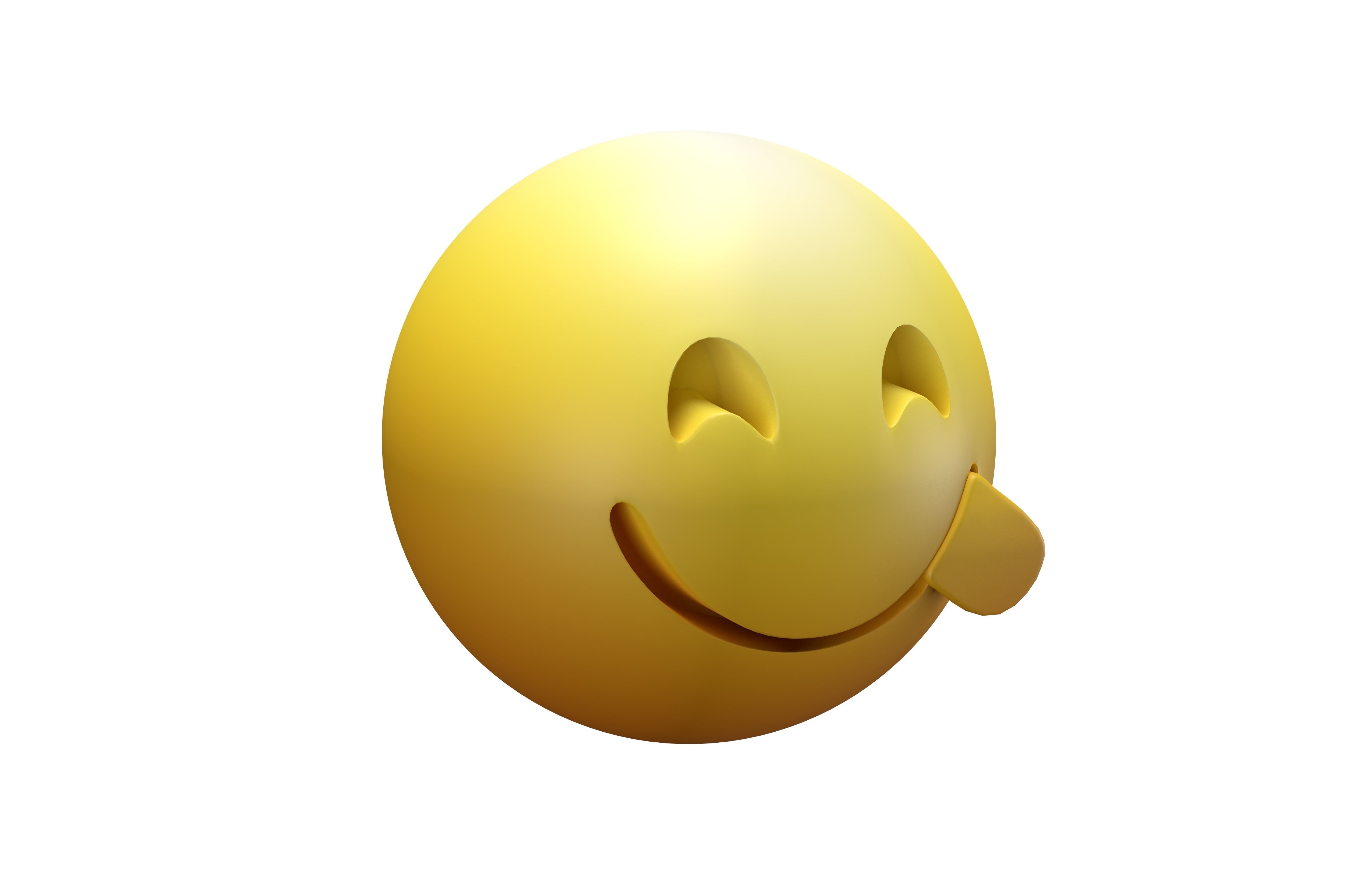 Face Savoring Food 08 Low-poly 3D model_2