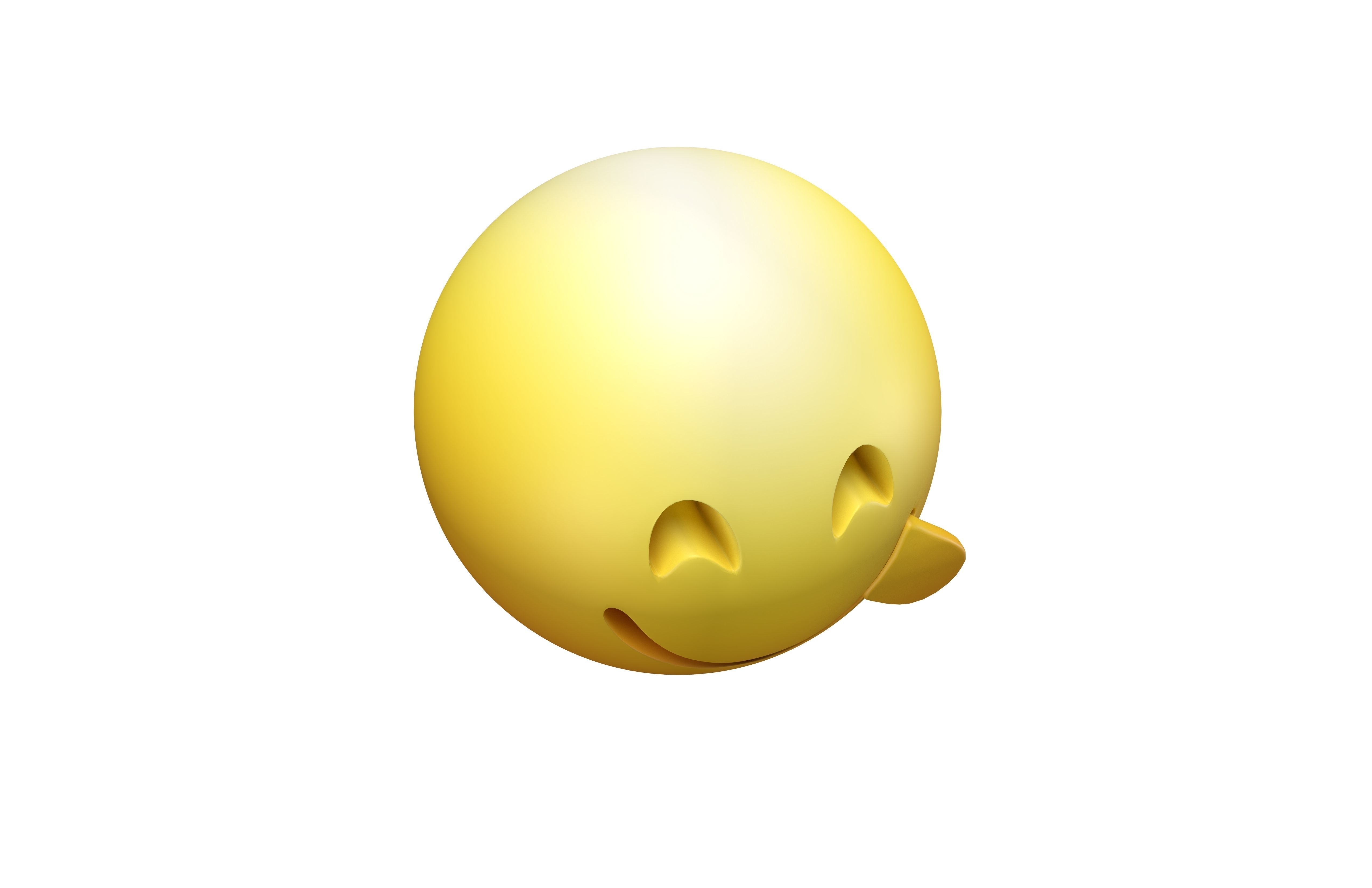 Face Savoring Food 08 Low-poly 3D model_3