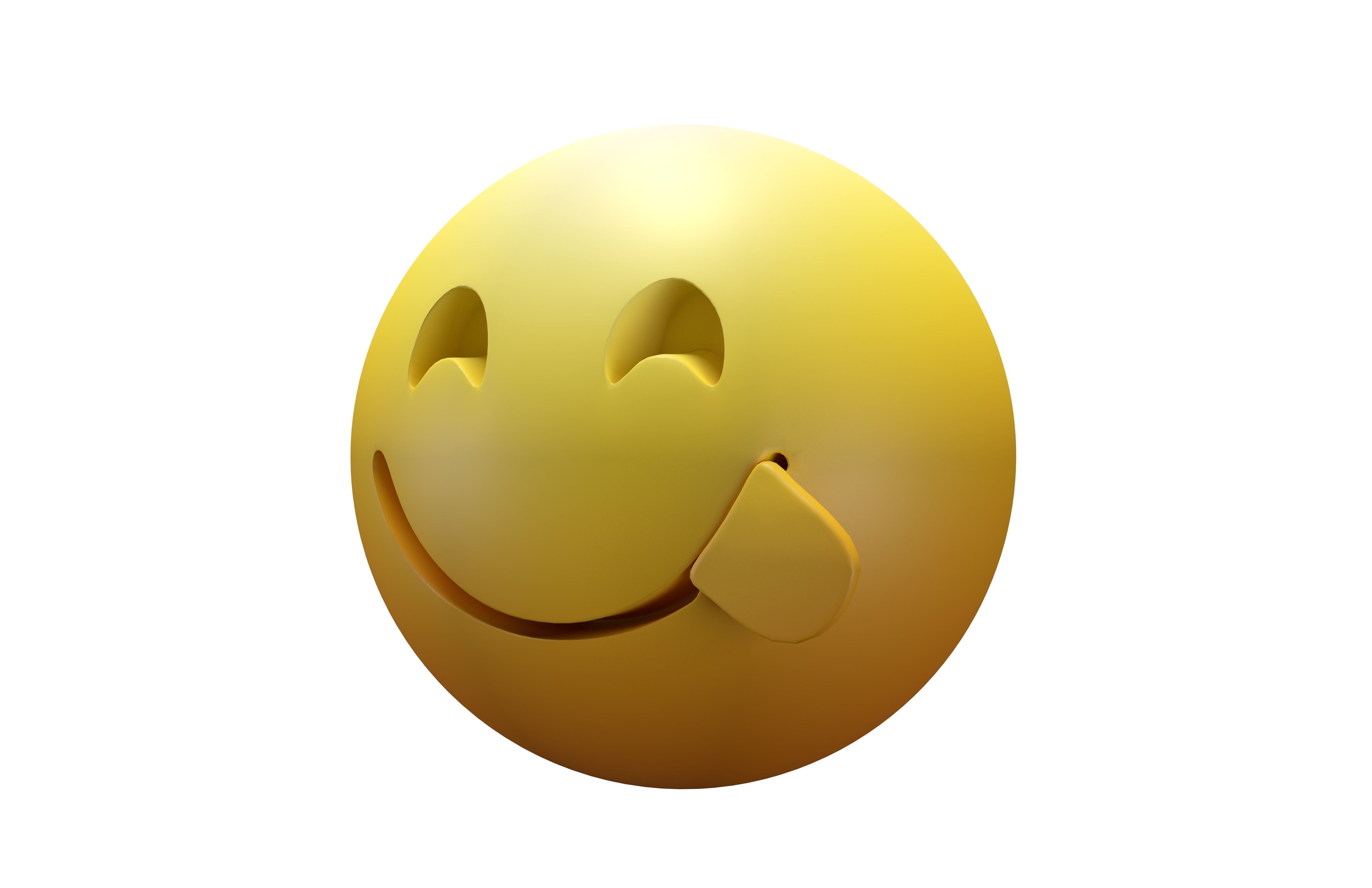 Face Savoring Food 08 Low-poly 3D model_1