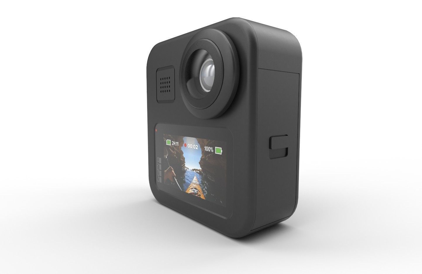 GoPro Max Low-poly 3D model_6