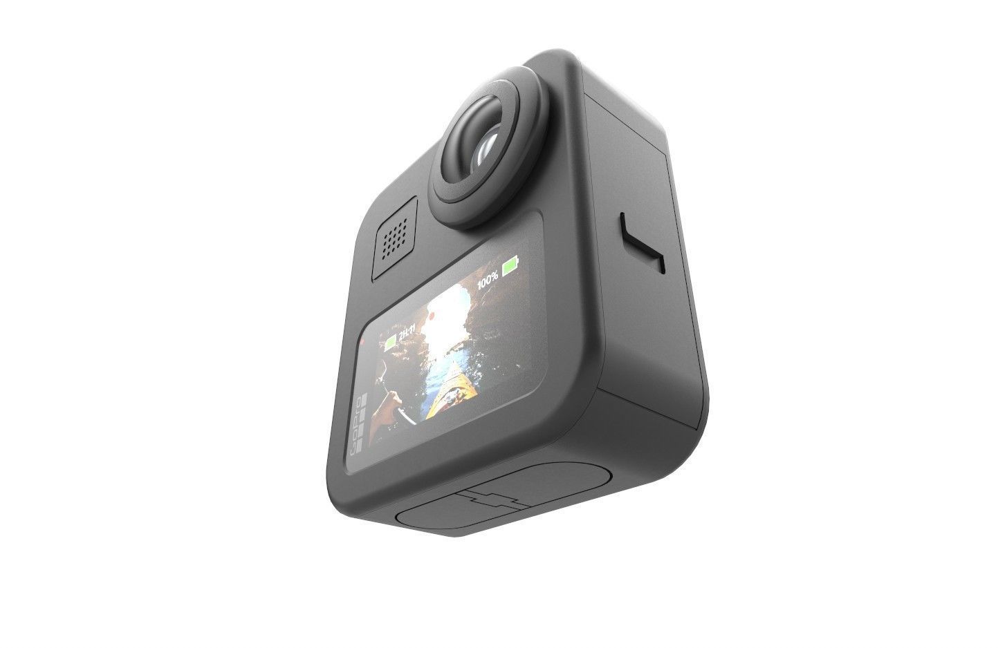 GoPro Max Low-poly 3D model_7