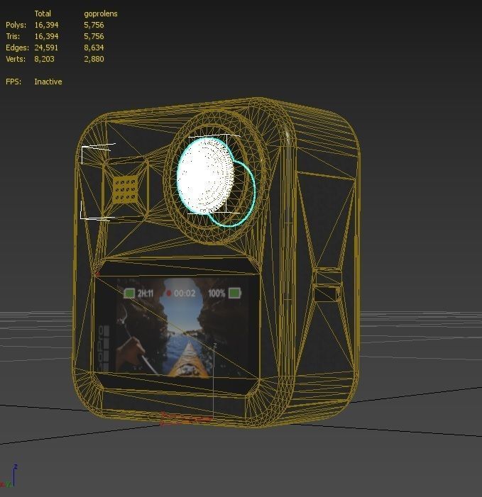 GoPro Max Low-poly 3D model_11