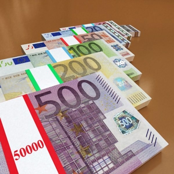 European Paper Money Collection 3D model_12