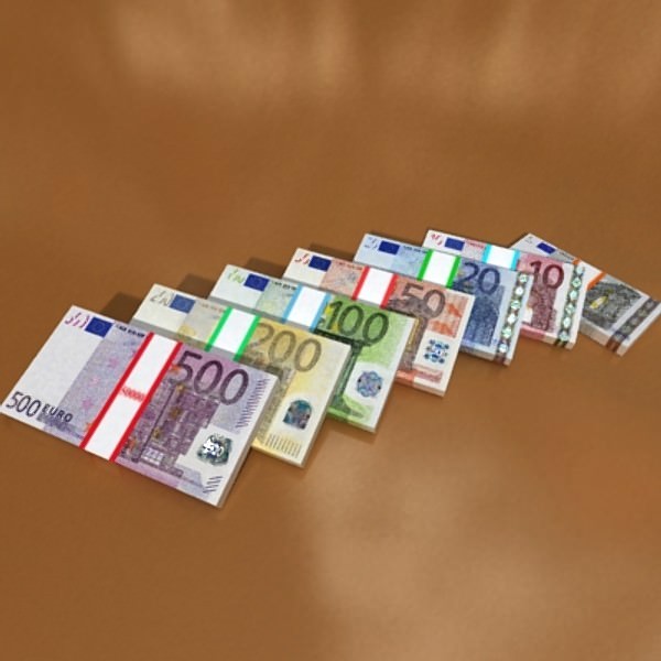 European Paper Money Collection 3D model_13