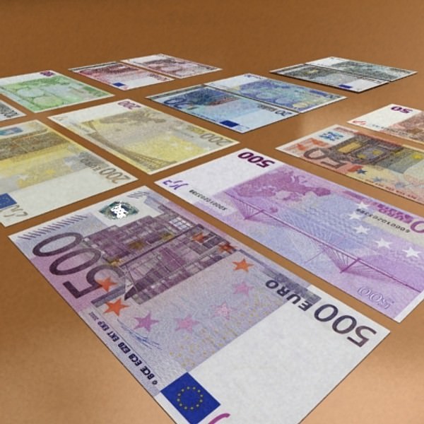 European Paper Money Collection 3D model_17
