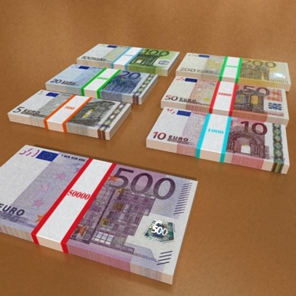 European Paper Money Collection 3D model_11