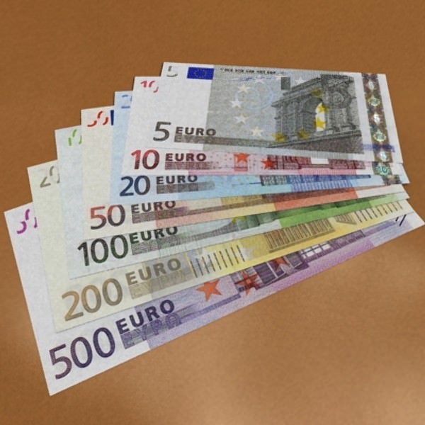 European Paper Money Collection 3D model_1