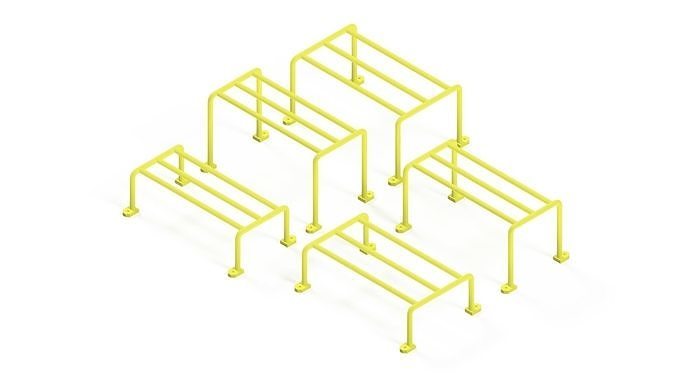 STEEL ENCLOSURES Low-poly 3D model