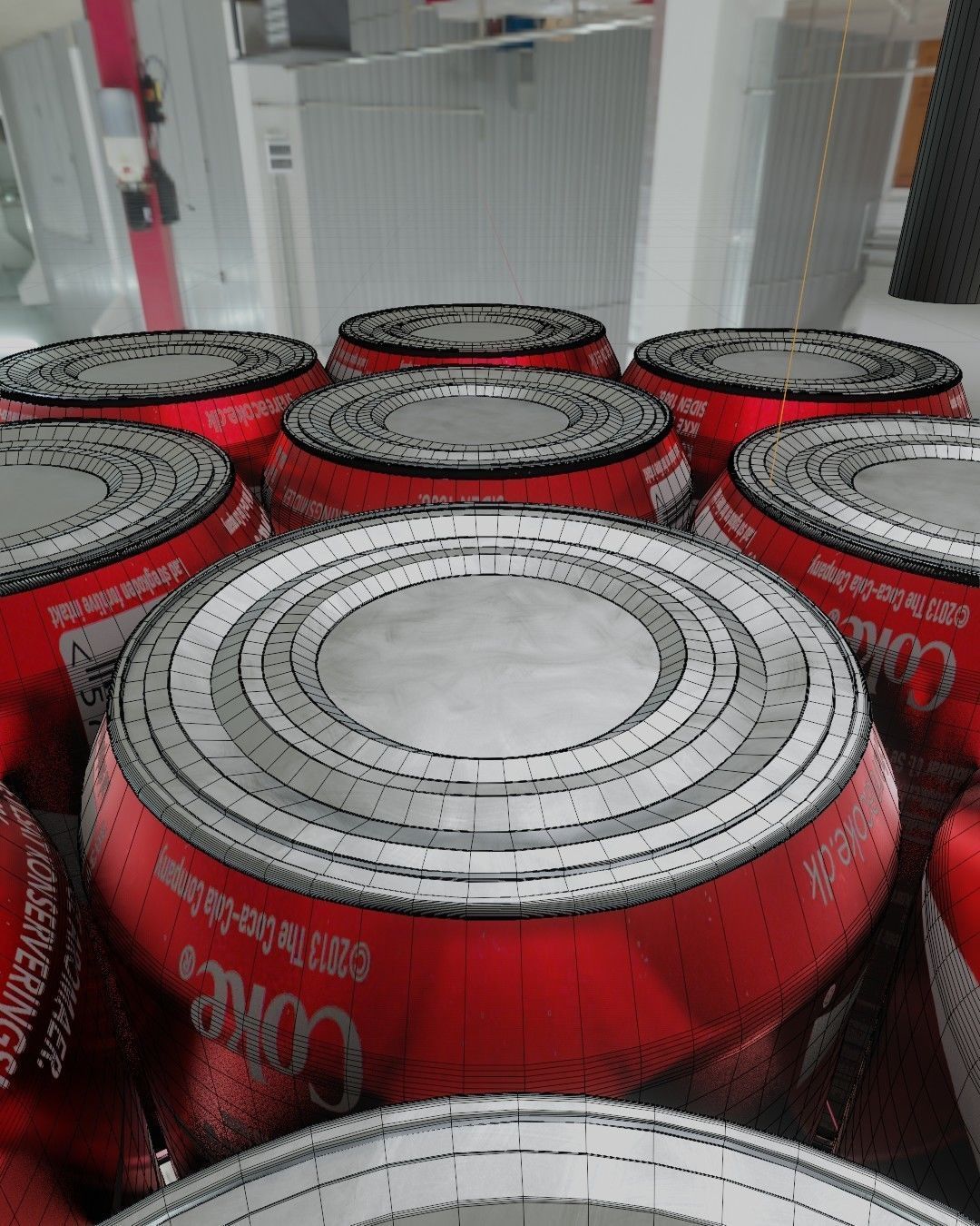 Coca Cola Drink can 3D model_4