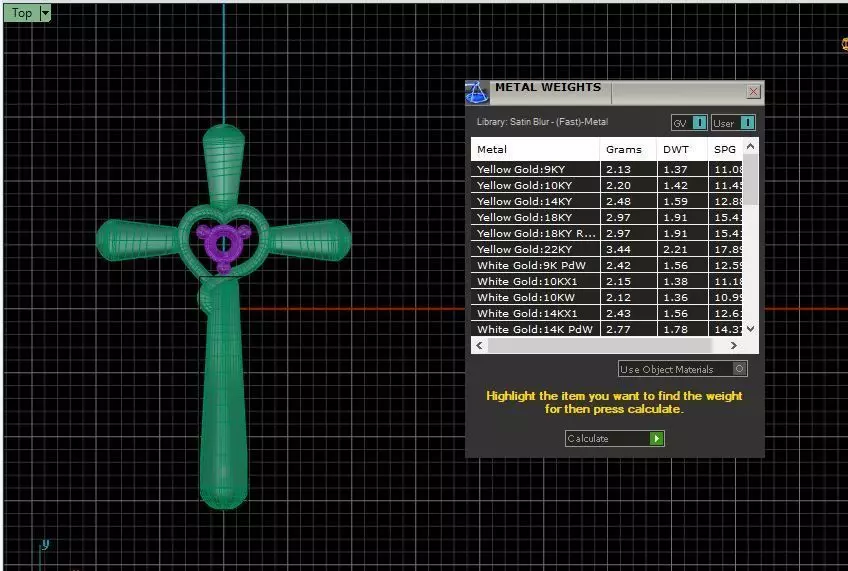 Cross Women Pendant 3D print model 3D print model_0