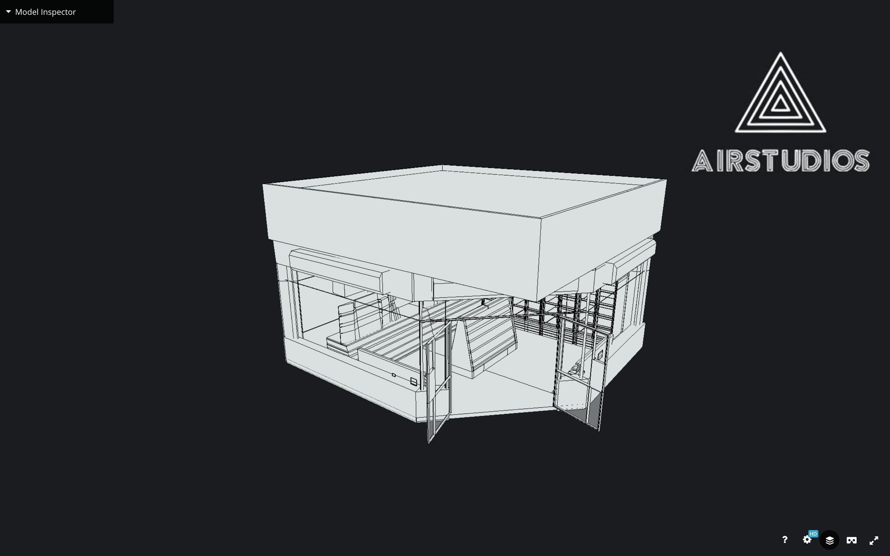 Corner Store Low-poly 3D model_9