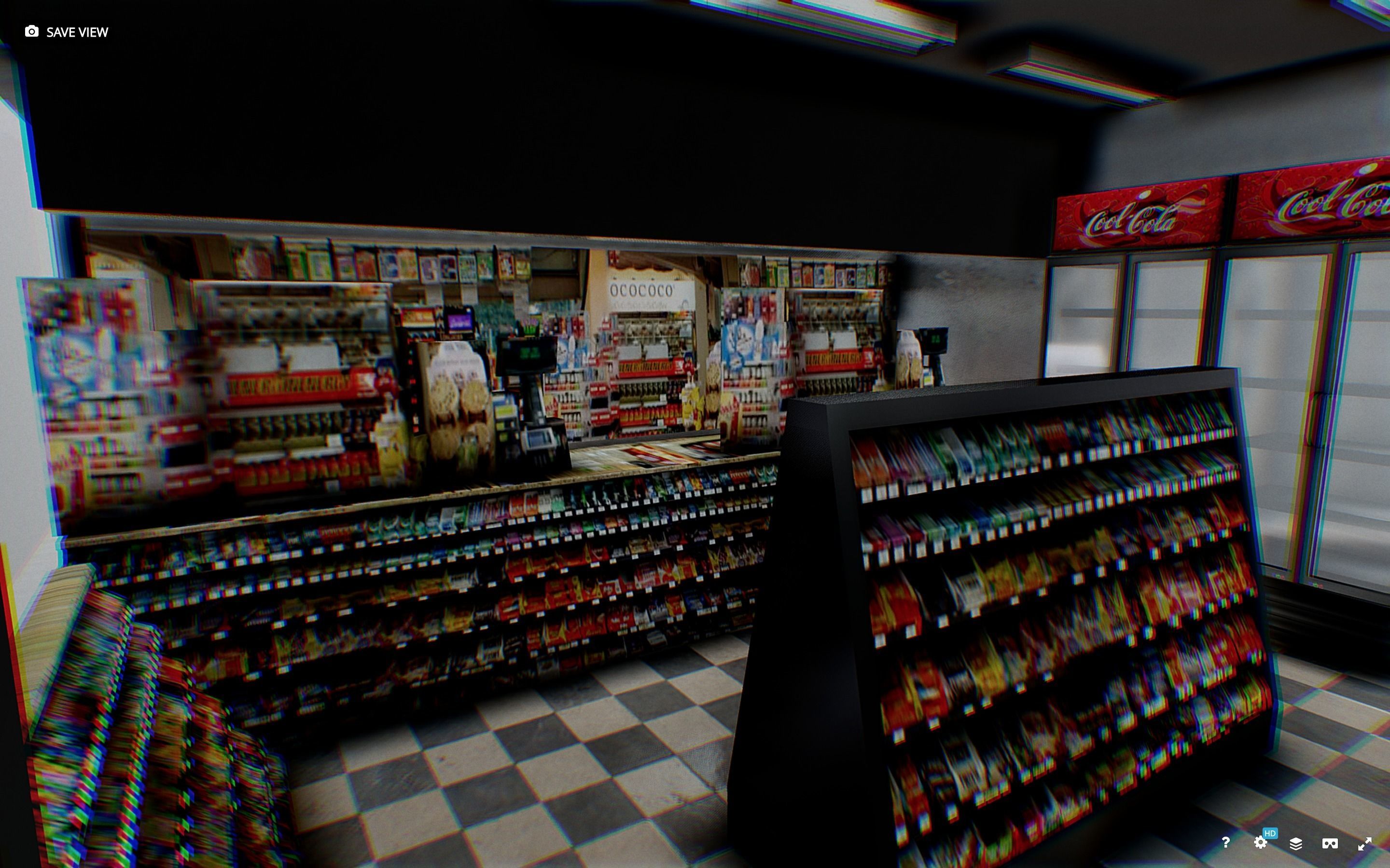 Corner Store Low-poly 3D model_5