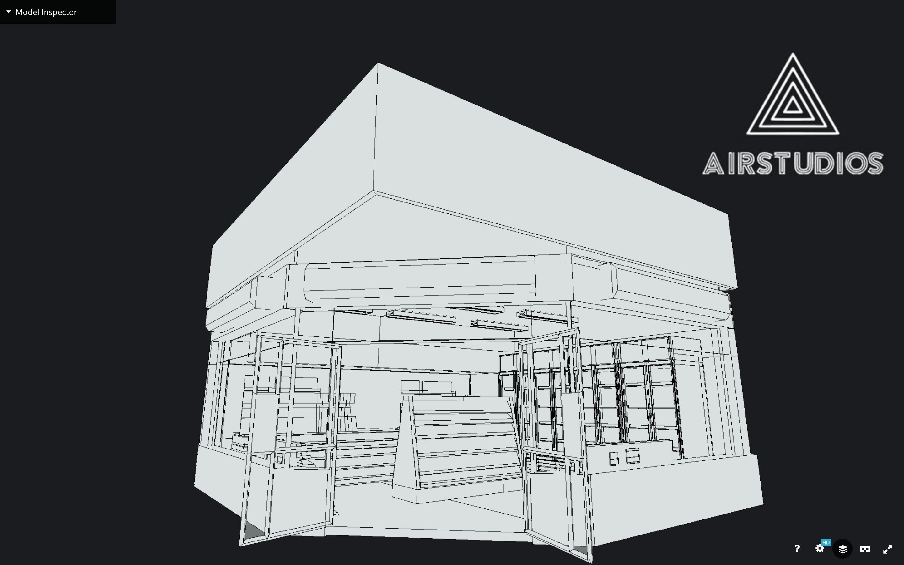 Corner Store Low-poly 3D model_10