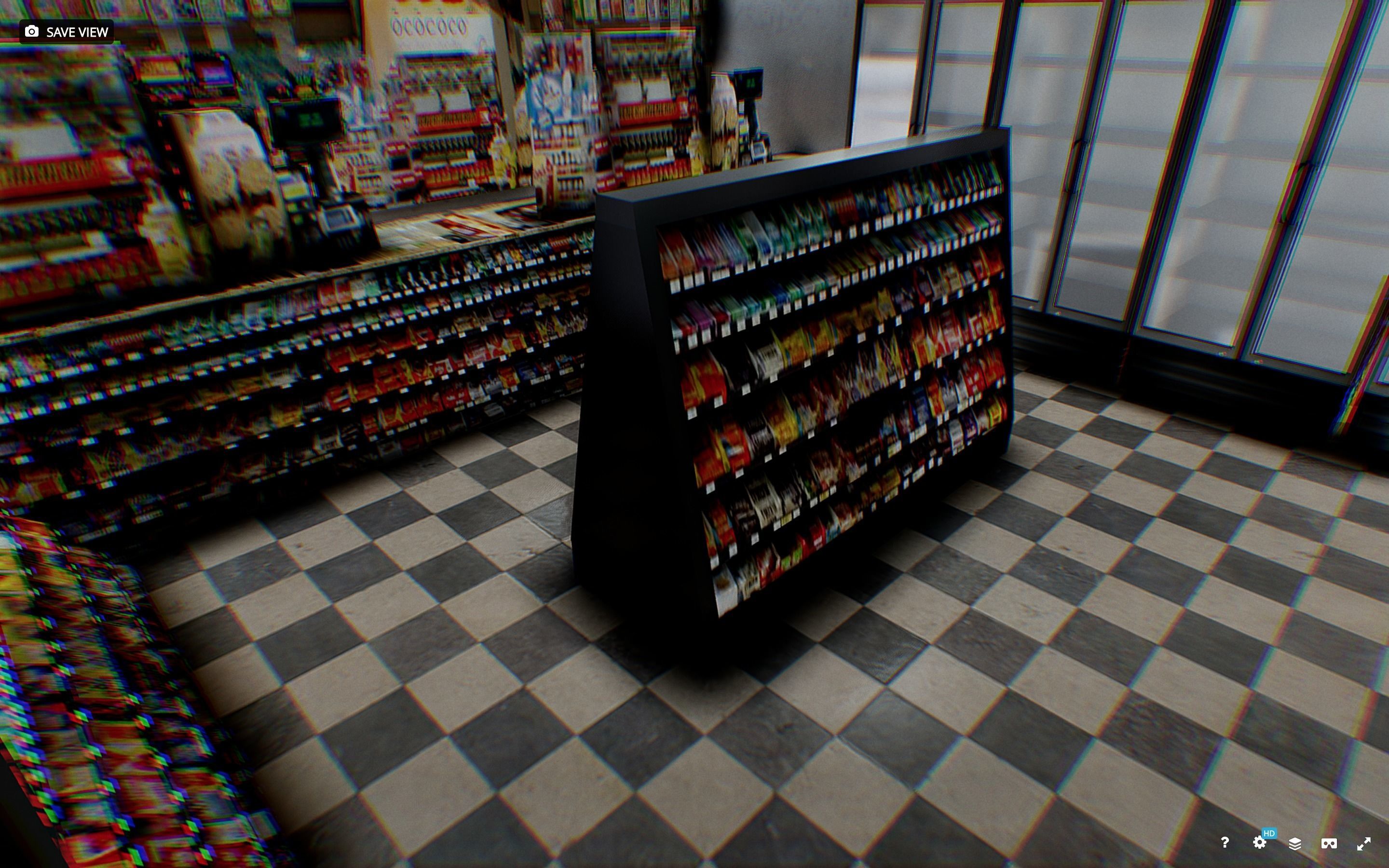Corner Store Low-poly 3D model_4