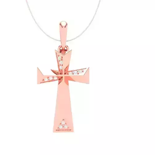 Rose pendant 3D print model 3D print model