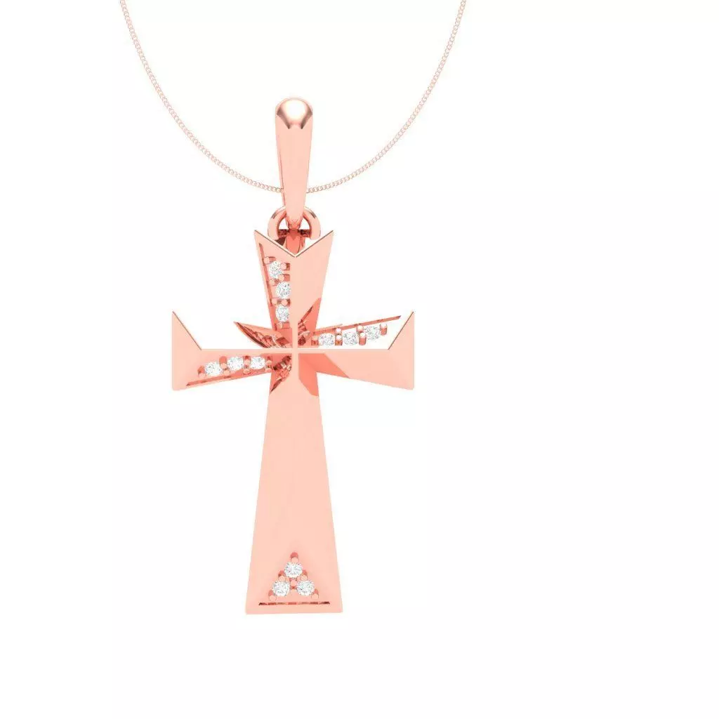 Rose pendant 3D print model 3D print model_0