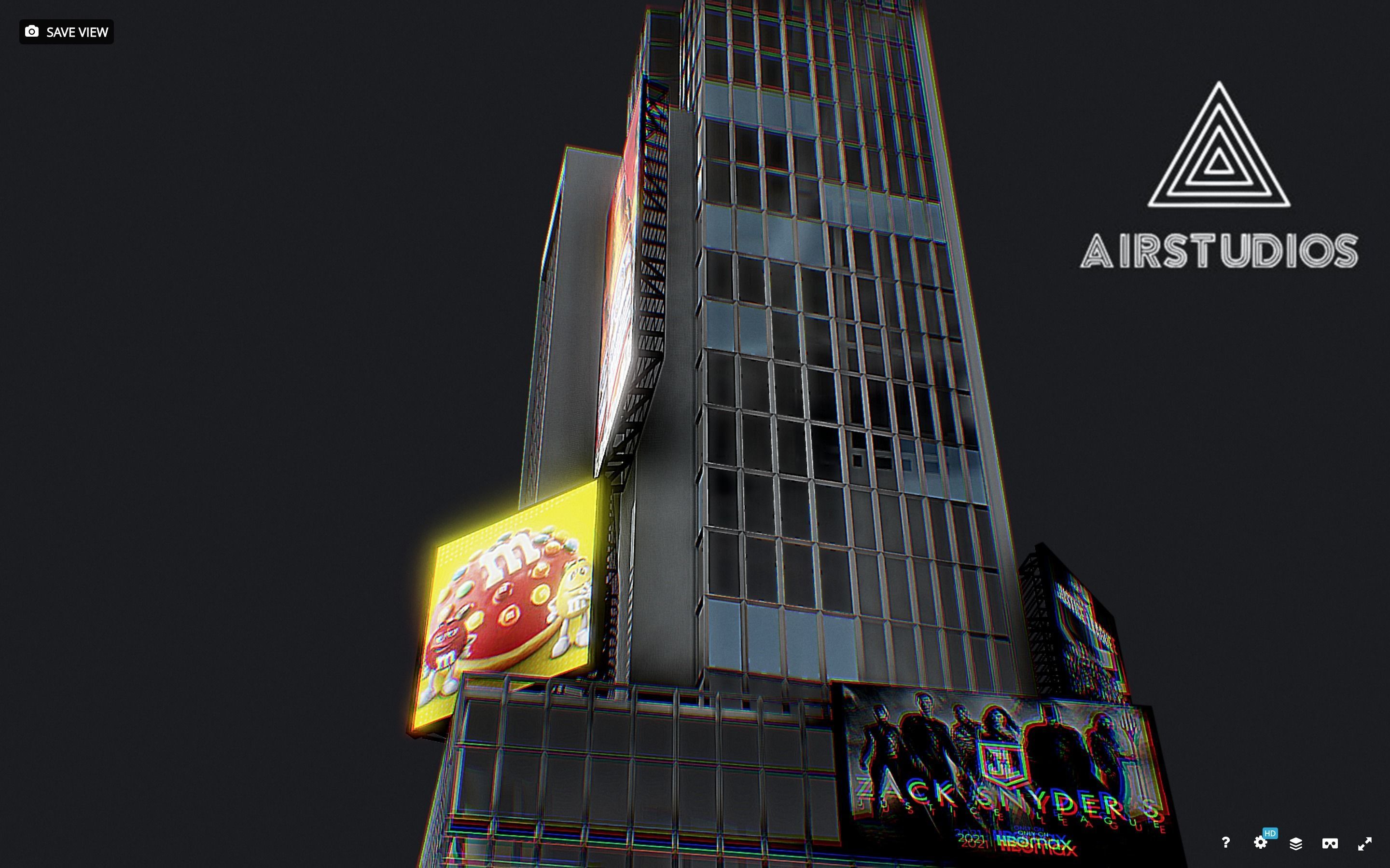 Times Square Building Low-poly 3D model_2