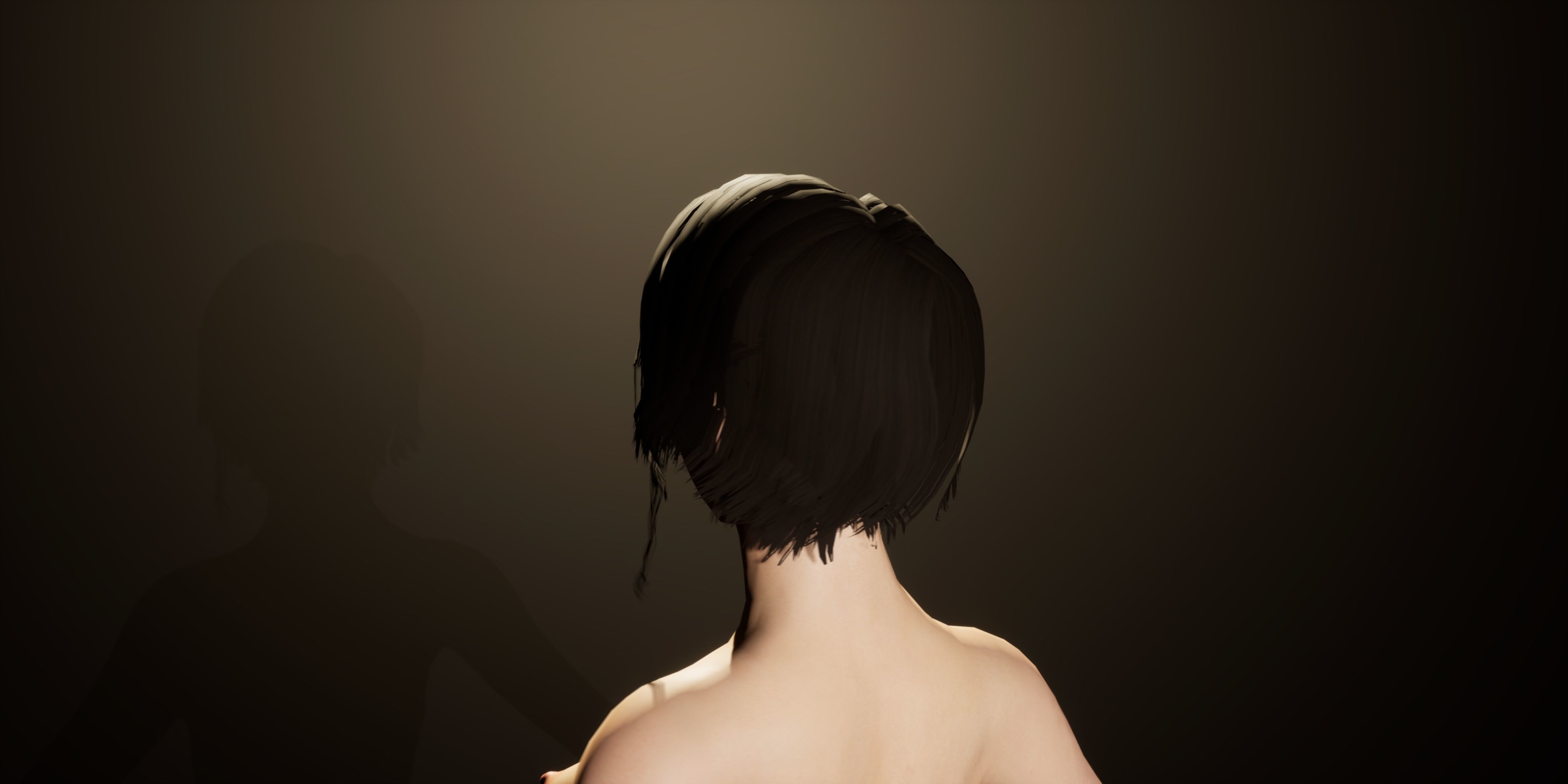 female base mesh Low-poly 3D model_17