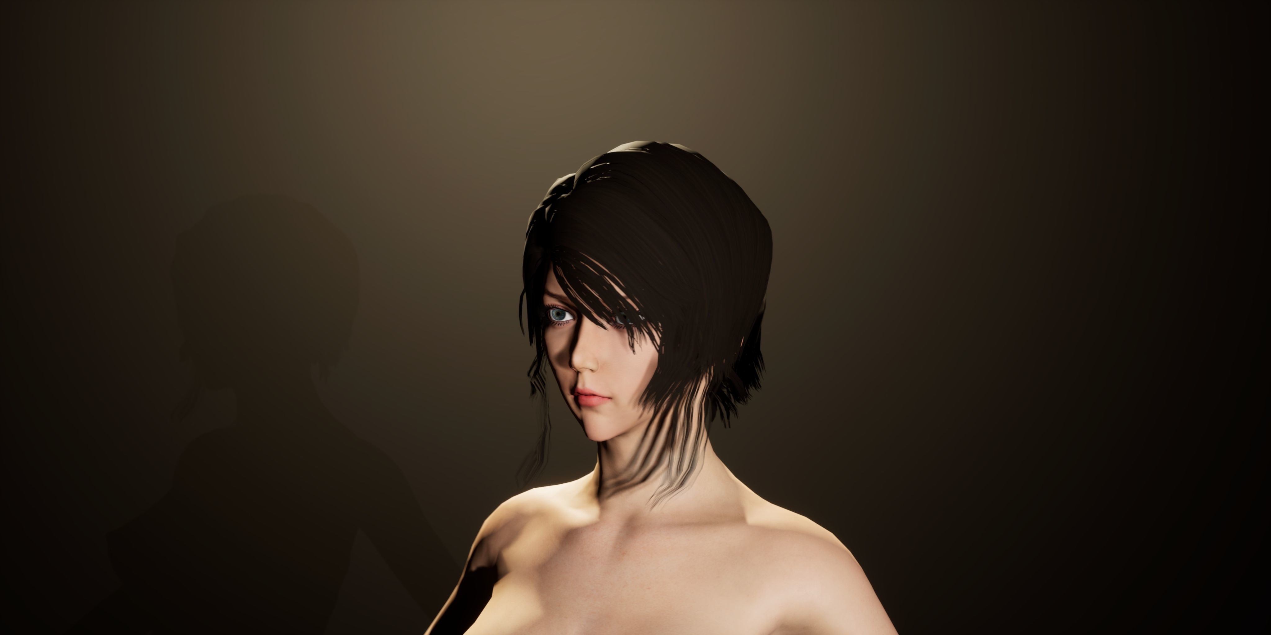 female base mesh Low-poly 3D model_15