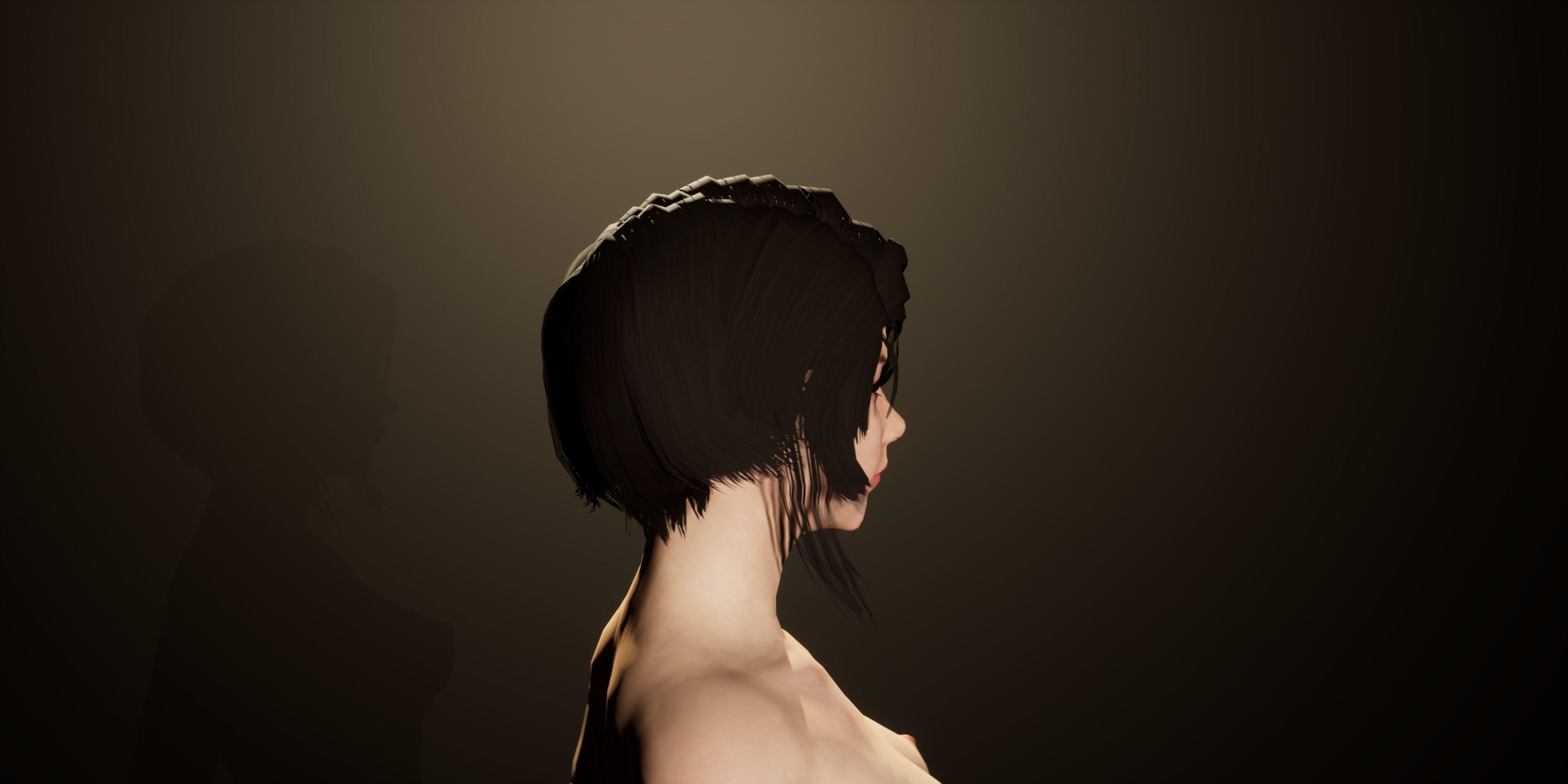 female base mesh Low-poly 3D model_18