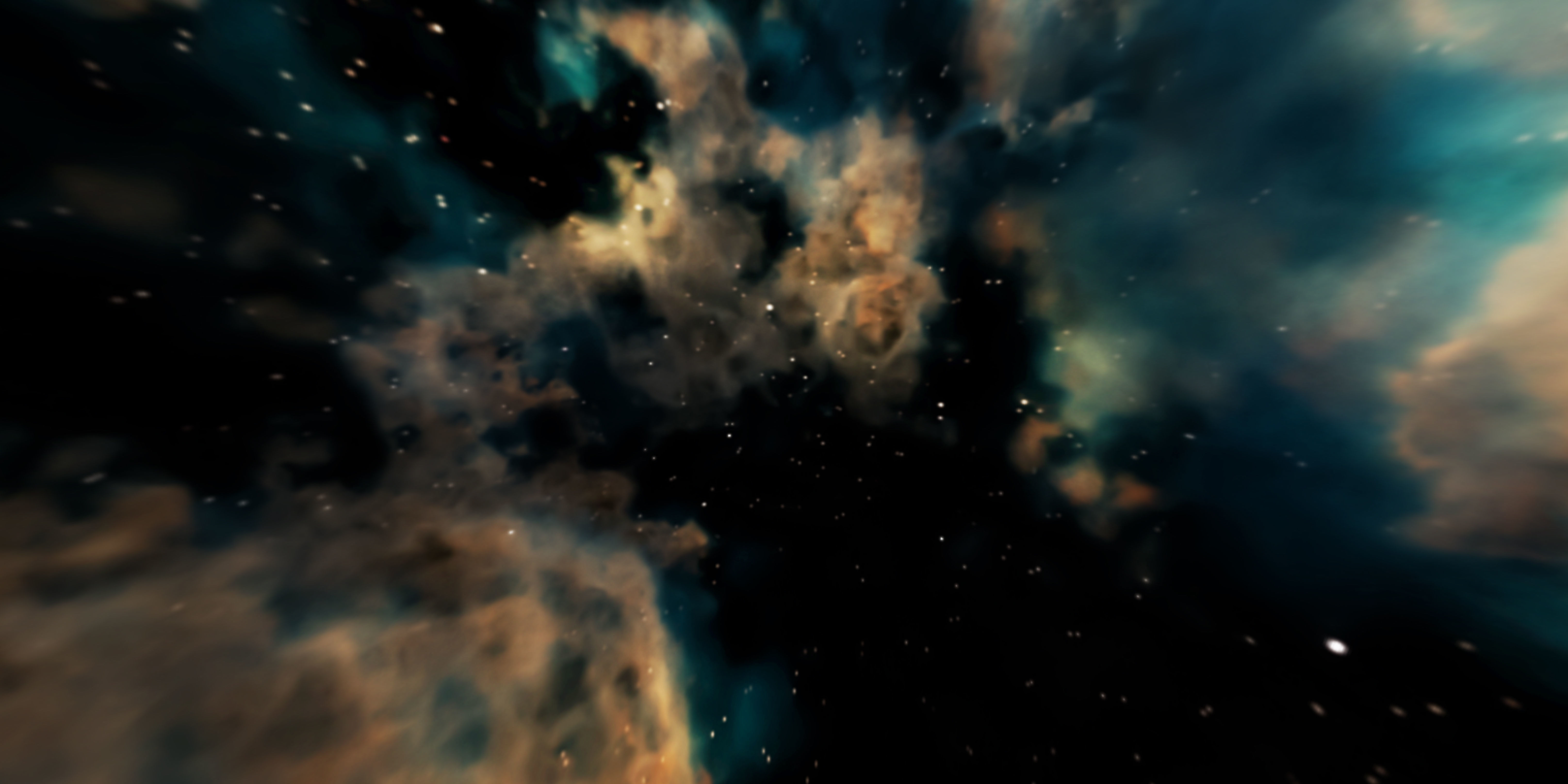 HDRI Panoramic Sky - VR 360 starfield extreme outer space nebula Low-poly 3D model_4