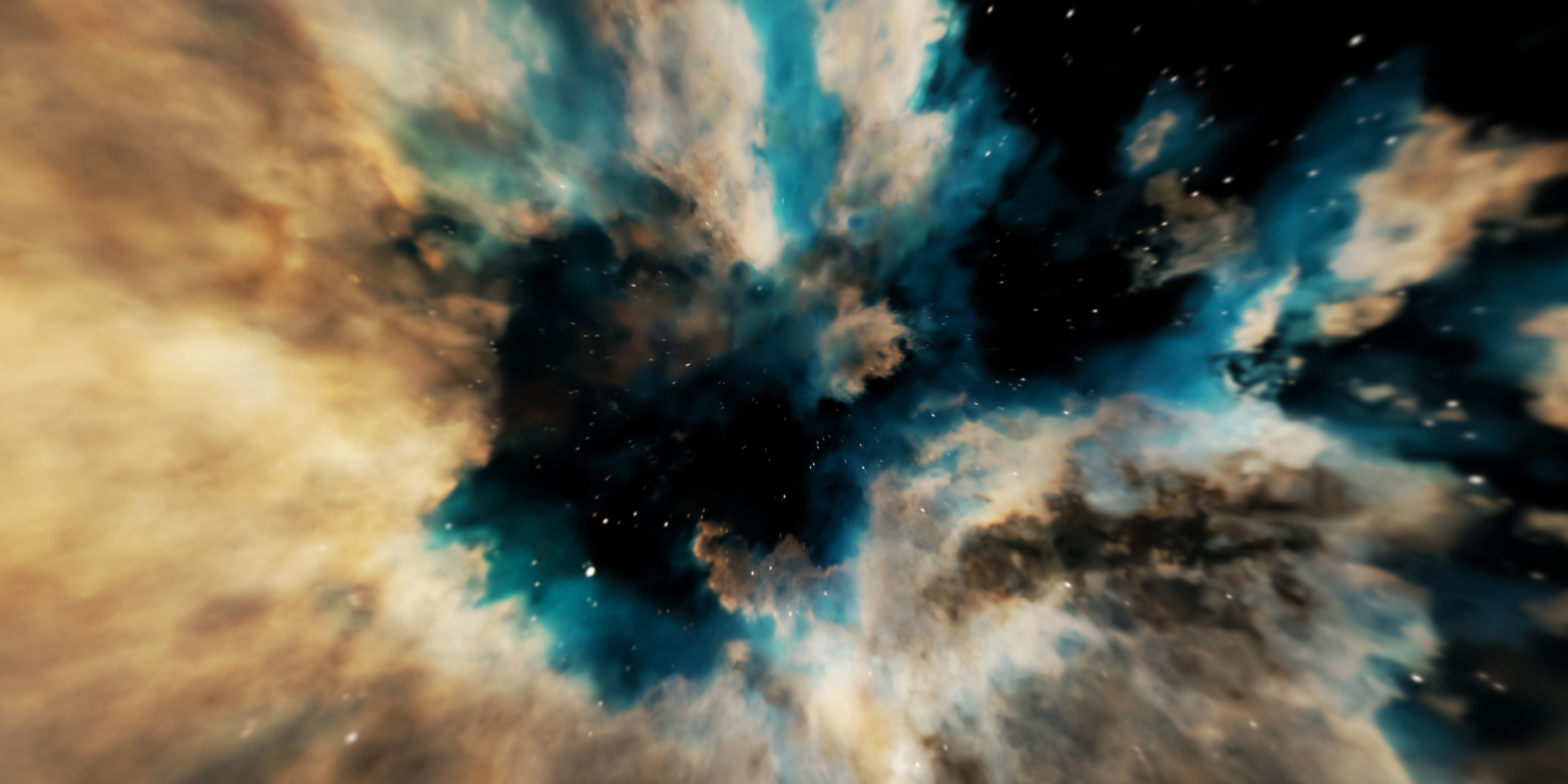 HDRI Panoramic Sky - VR 360 starfield extreme outer space nebula Low-poly 3D model_15