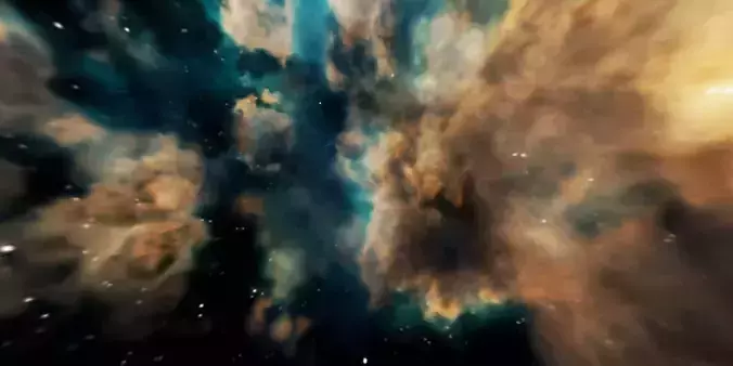 HDRI Panoramic Sky - VR 360 starfield extreme outer space nebula Low-poly 3D model