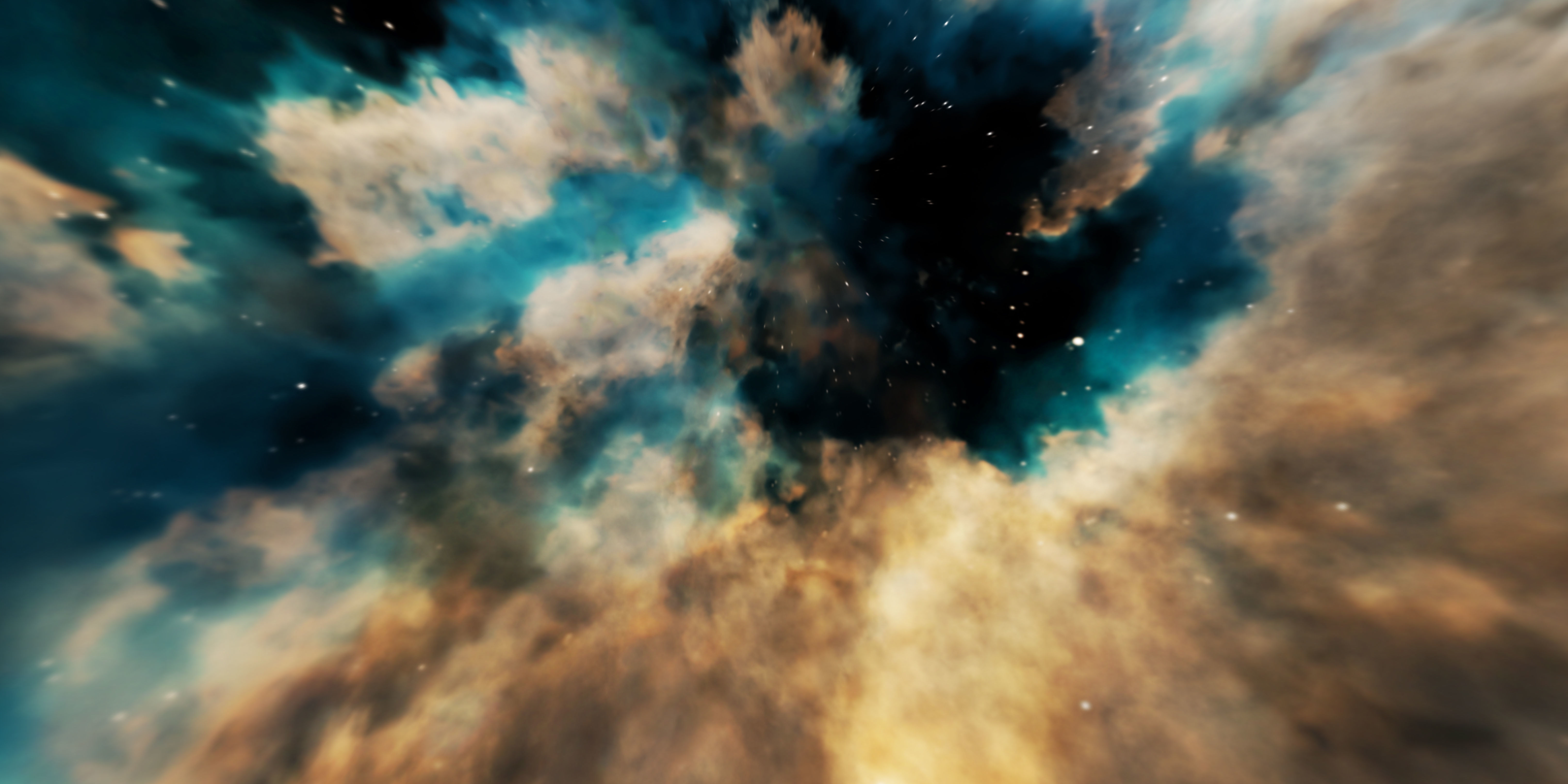 HDRI Panoramic Sky - VR 360 starfield extreme outer space nebula Low-poly 3D model_8