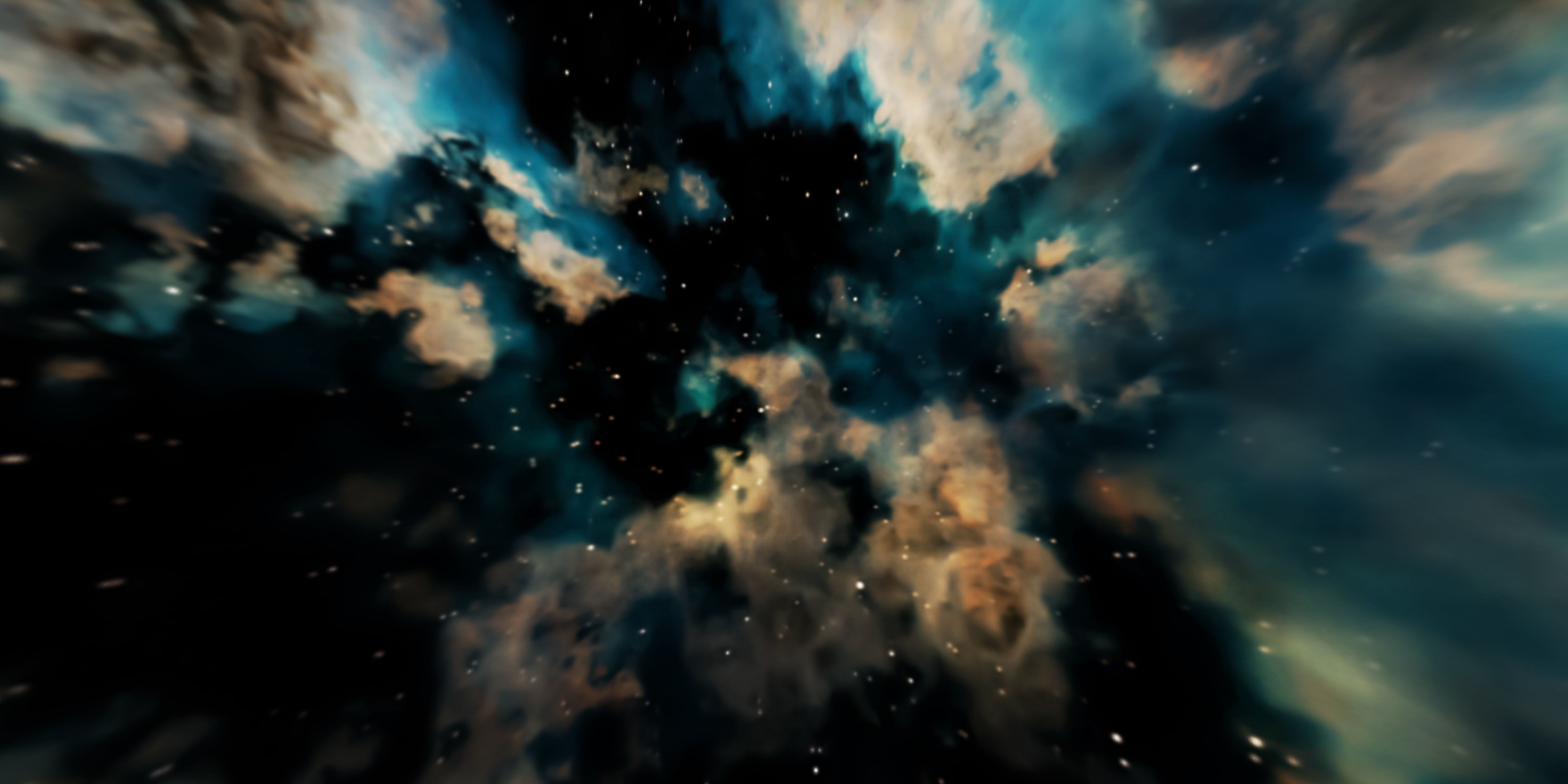 HDRI Panoramic Sky - VR 360 starfield extreme outer space nebula Low-poly 3D model_18