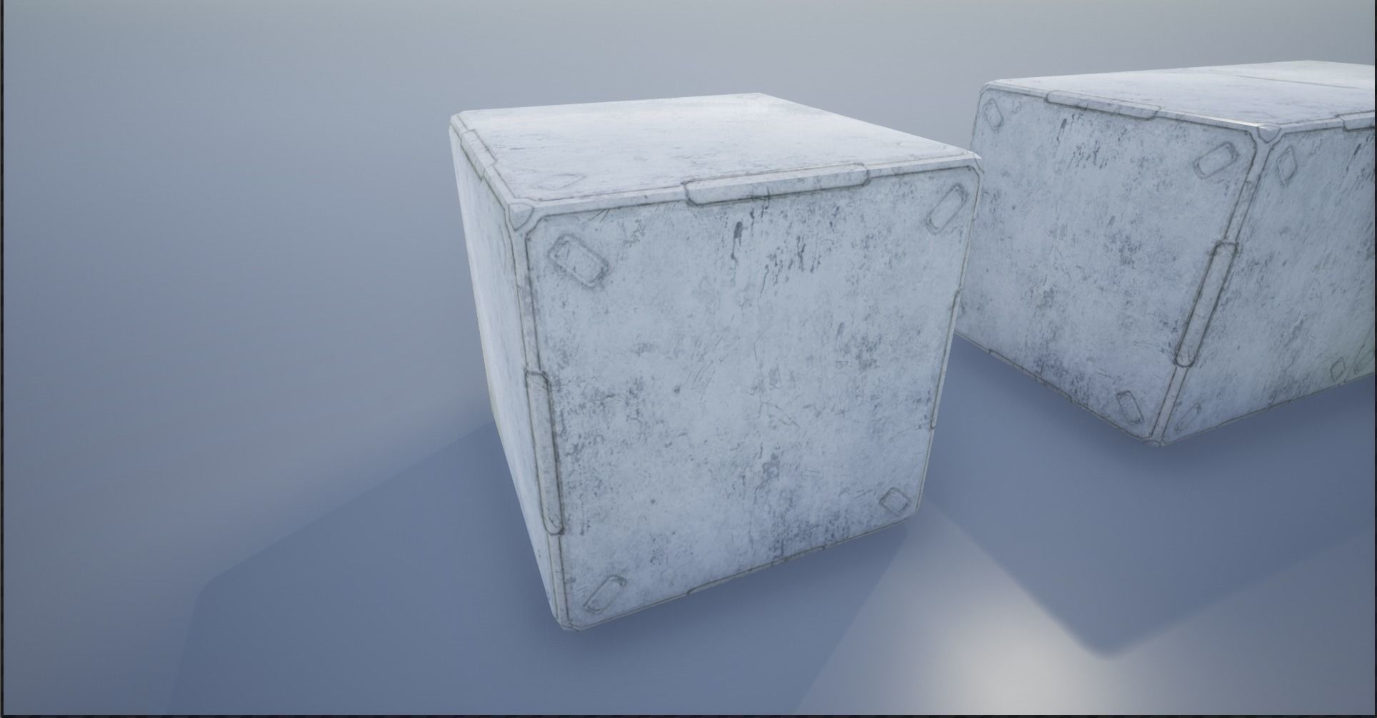 2K-4K White Sci-Fi Crates and Containers Low-poly 3D model_11