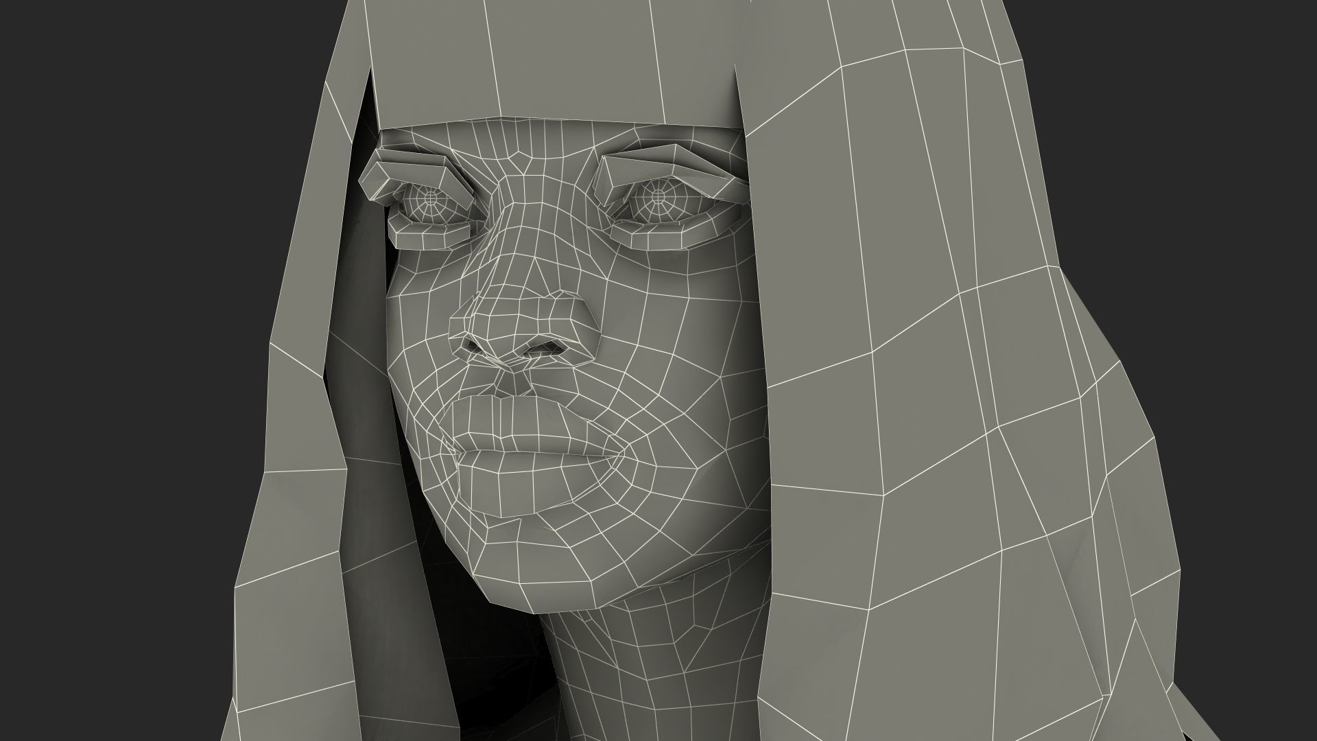 Young Woman Light Skin Black Rigged 3D model_38