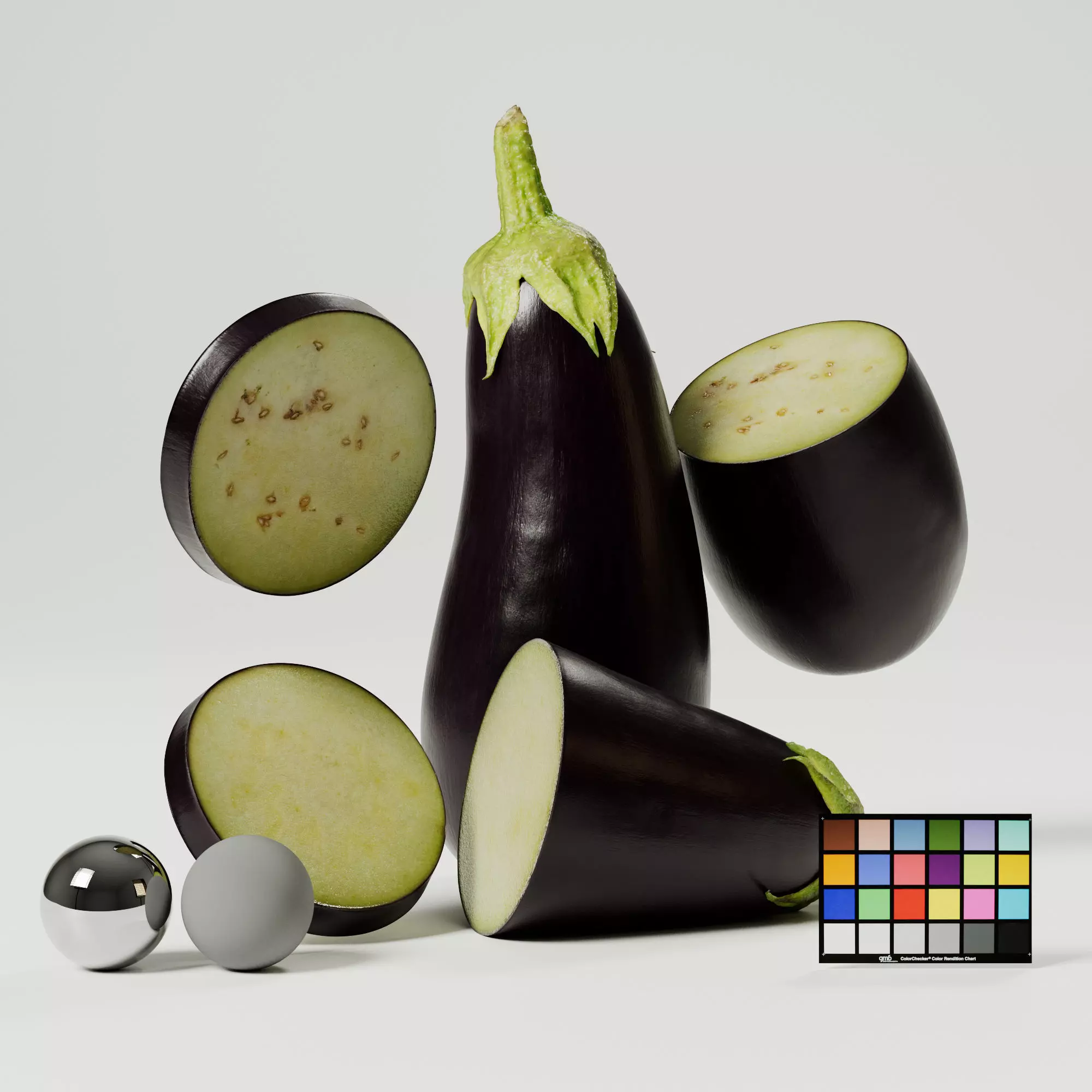 Aubergine - Eggplant 3D model_0