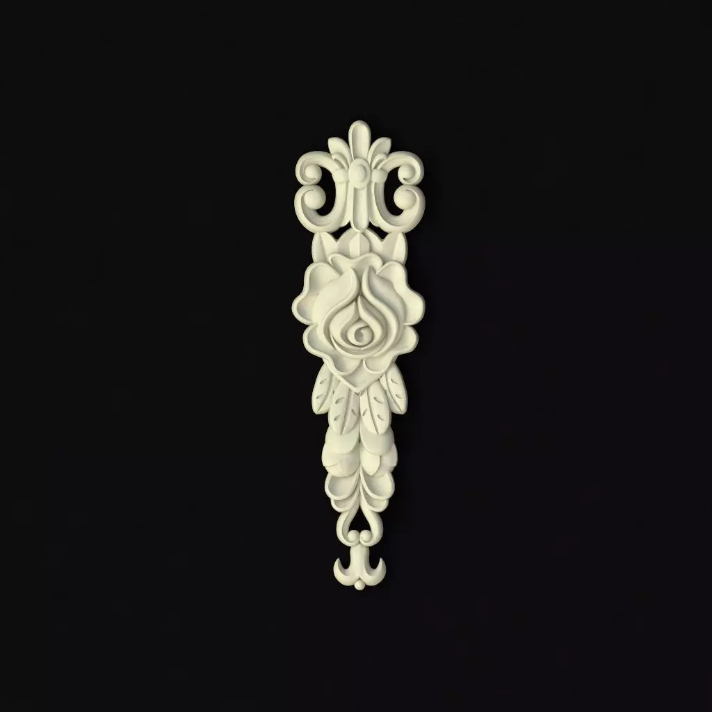 dekor ornate door knob 3D model_0